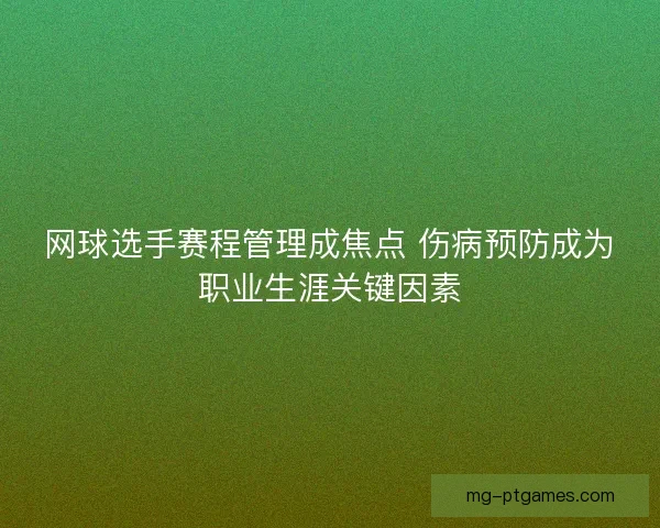 网球选手赛程管理成焦点 伤病预防成为职业生涯关键因素